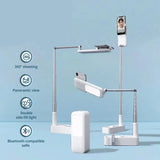 LED Portable Phone Holder Stand Wireless Remote Dimmable Selfie Fill Light Lamp White V201-PM001WH-AU