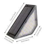 Black Solar-Powered Night Lights LED Night Lights 8-Pack Night Lights Garden Lighting V1347-124-99696