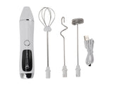 Handheld Electric Milk Frother, Wireless Portable Foam Maker for Coffee, Tea & Chocolate V1263-JX-2914