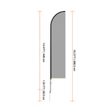 Feather Flag Pole Kit, Swooper Flag Pole Set 16.3 ft, Sign Flag Poles for Business Advertising Flags V952-QGYMQJGZ45M1ZIWYGV0