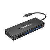 Simplecom CHN613 USB-C 13-in-1 Multiport Docking Station Dual HDMI + VGA Triple Display USB 3.2 Gen V28-CHN613