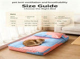 Three piece set of four season warm pet tatami pillows,Extra Large Pink Blue V1363-PS-02-BLUE