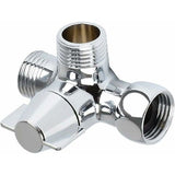 Solid Brass 3-way valve, 3-way diverter valve, 3-way shower valve, G1/2" T-adapter valve, for V1189-LC-LY-00077