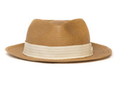 Goorin Brothers Mens Snare Straw Fedora Trilby Hat Panama Summer Beach - Natural V563-100-2064-NAT-S