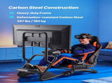 Racing Wheel Stand, Heavy-Duty Simulator Cockpit Steering Wheel Stand with Monitor Stand, Fit V952-ZXZCSGSBDXSQUL3LF001V0