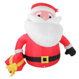 5.9FT Inflatable Father Xmas with Gift Box 190T Polyester IP44 Water Proof LED Lighted Blow Up Xmas V1294-YM0901-3111250201612