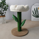 CATIO White Camelia Flower Cat Scratching Tree V390-C7048