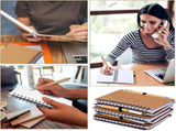50 Set Notebook with Pen Bulk Appreciation Gifts, Spiral Kraft Pocket Notebooks Lined Journal Thank V1259-DP01-A-5613