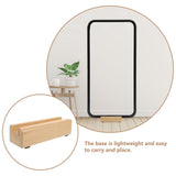 Stable Wood Floor Mirror Base Light Brown Versatile and Modern for Any Room V1366-AZ2-W-25417
