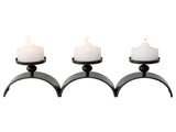 Elementals Three Arch Pillar Candle Holder 48cm V637-19700CDL