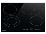 EuroChef 60cm 4 Zone Ceramic Cooktop, 6600W Electric, FlexiZone Adjustable Size Hobs, Touch Controls V219-COKCCTEC641A
