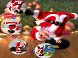 Christmas Ornaments Ornaments for Tree Christmas Decorations Upside-down Street Dance Santa Claus V1192-AZ-W-33625