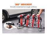 Car Dolly Rack, Storage Rack with 360&deg Rotatable Wheels, Hydraulic Ratchet Trolley Jack Stand V952-LSBYCCFJCF4GTF38XV0