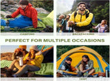 Grey 190cm Ultra-Light Foot Pump Inflatable Camping Sleeping Pad V888-ELOSUNG28865