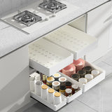 71CM White Extended Pull Out Cabinet Organizer - Slide Out Drawer Shelves V888-ELOSUNG55297