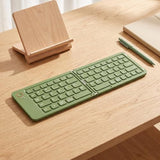Portable Tri-Fold Bluetooth Keyboard 3-Channel Multi - Green - Size 28.2*9.7cm V1107-888-71437-GRN