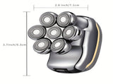 Men'S Electric Shaver Rechargeable Shaver Cordless Shaver Bald Men Shaver - Silver - Size SET V1106-111-87661-SLR-SET