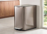 Cefito 15L Pedal Rubbish Bin Slim Carbon Steel Garbage Bin for Home Grey RB-15L-1C-GY