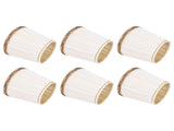 6Pcs Fabric Mesh Shade Clip Onshade Beige Golden Edge Style for E14 Chandelier Ceiling V1294-YM0523-3119210283611