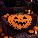 Halloween Pumpkin-Shaped Flannel Throw Blanket, Soft & Warm, Must-Have Creative Home Decor! V1232-NGGT-003