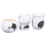 3Pcs Ceramic Tealight Candle Holder Oil Burner Wax Melt Oil Burner for Home Bedroom Decor Christmas V1294-YM0710-3115230111811