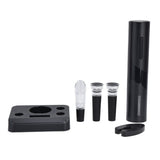 Electric Wine Opener Foil Cutter Aerator Pourer Wine Stopper Set with Storage Base for Home Bar V1294-YM0715-3118210320711