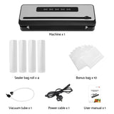 Devanti Food Vacuum Sealer Machine Sealing Cutter 4 Modes Storage Bags 4 Rolls FVS-32-BAG-28X2