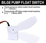 Landhoow Bilge Pump 12V with Float Switch Bilge fors DC 12V 24V 32V Portable Marine Electric V1258-DP02-C-757