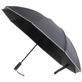 Black Umbrella for Rainy Days, 41-Inch Canopy with Rubber Handle, 1 Set V1366-AZ2-W-19199