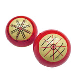 Red White Resin Billiard Training Ball Pool Ball Practice Training Artifact V1369-AZ3-W-15762