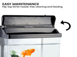 37L Aquarium With Bio Filter System LED Kit Curved Design Complete Kit MR-418
