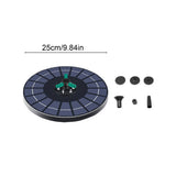 Solar-powered Water Spout, Outdoor Bird Bath Fountain, 5 Spray Modes for Garden and Pool, Attract V1370-AZ4-13942