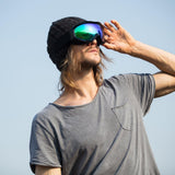 OutdoorMaster OTG Ski Goggles - Over Glasses Ski/Snowboard Goggles for Men, Women & Youth - 100% UV V1168-LF-B1PM-RJRC