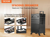 5 in 1 Professional Makeup Train Case Aluminum Cosmetic Case, Rolling Makeup Case Extra Large V952-HZXXLGS5H100K8BZXV0