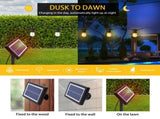 29FT Solar String Lights Outdoor Waterproof Christmas Party Garden Decor V1282-S14-2910-SS-2W