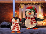 LED Mesh Tinsel 3D Light Up Decoration 2 Piece Set V720-XL1540