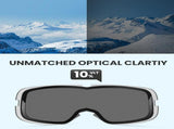 OutdoorMaster Owl Ski Goggles OTG, Snow Snowboard Goggles for Men Women Youth, Anti-Fog, 100% UV XFOM-SG72PC-BK