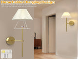 Battery Operated Wall Sconces Set of 2,Gold Rechargeable Wall Lights with Remote,3000mAh Dimmable 3 V1171-CB-WLG-UMBRELLA-CCT-RGB-USB2