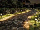 10 Pack Solar Garden Pathway Lights, Color Changing LED Stake Lights With Auto Dusk To Dawn Sensor, V1237-ZY-807-060
