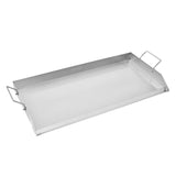 Stainless Steel Griddle, 32x16 inch Universal Flat Top Rectangular Plate, Gas Grill Griddle for BBQ V952-DCJPBXG3217INLUP8V0