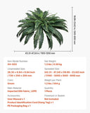 VEVOR Artificial Boston Fern Large Plastic Fern 88 Branches Indoor Outdoor Decor V952-PZSRZJLZWBHHGT8HJ001V0