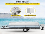 Pontoon Boat Cover, Fit for 25'-28' Boat, Heavy Duty 600D Marine Grade Oxford Fabric, UV Resistant V952-FQCZYCYCB2528M0J5V0