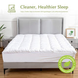 Hypoallergenic, Antibacterial w/ 100% Microfiber filling Mattress Topper - KING V196-MTK200_K
