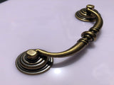 10 Pack 4.25"Hole Center Shabby Chic Drawer Handles Antique Bronze Kitchen Cabinet Drop Bail V1188-YT-A-884