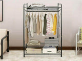 Extra Large Iron Clothes Rack Garment Hanging Stand V178-66755