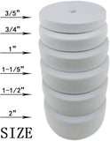3/5 Inch by 43 Yard White Sewing Elastic Band Spool Heavy Stretch High Elasticity Knit Elastic Band V1258-DP02-F-573