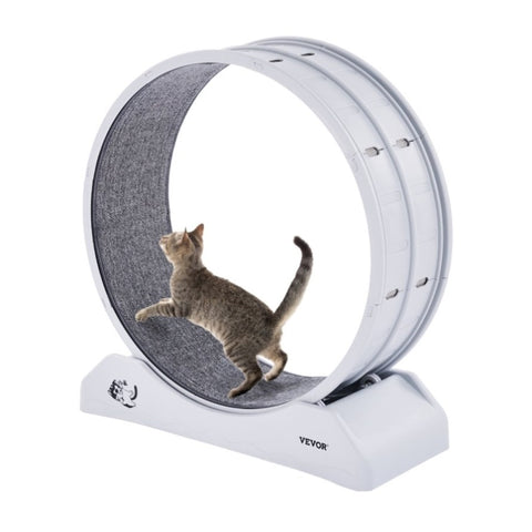 VEVOR Cat Exercise Wheel, 31.5 in, Large Cat Running Wheel with Secure Brake & Carpeted Runway, V952-SLMPBJBSPP31K33DZV0