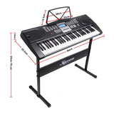 Karrera 61-Keys Electronic Keyboard Piano with Stand - Black EKB-CHJ-61-BK