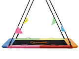 Kahuna Heavy Duty 60 Inch Rectangular Tree Swing with Adjustable Lifting Ropes Foam Padded Tube SWG-KAH-ZRT-60