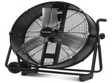 BAUMR-AG 24" 610mm 260W Industrial Mobile Floor Drum Fan, Tilting, Large, Commercial, Heavy-duty V219-SPCAIRBM24DA